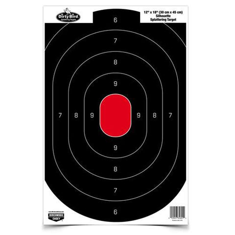 Dirty Bird 12"x 18" Silhouette Target (Per 50)