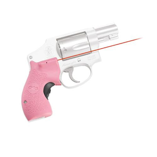 Smith and Wesson - J-Frame Round Butt Lasergrip,Front Activation-Pink, Clam Pack