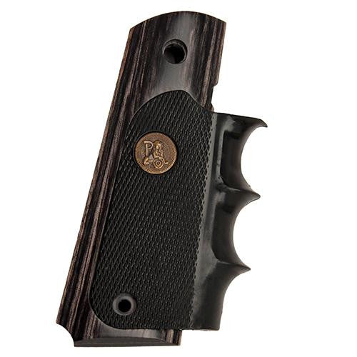 Colt 1911 Grip - Charcoal Silvertone Laminate