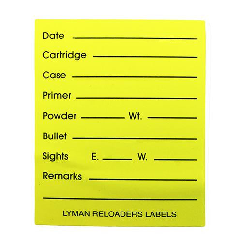 Reloader's 2"x2¿" Labels, 40 Per Pack