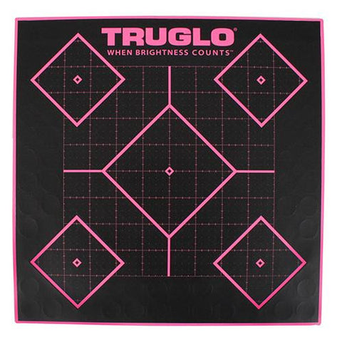 5 Diamond Target 12x12 - Pink, 6 Pack