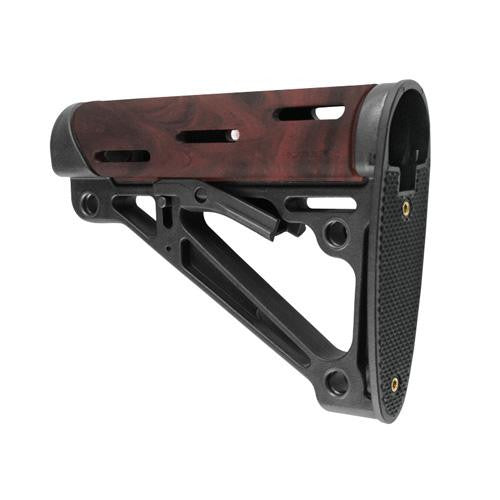 AR15 OMC Buttstock Assembly - Mil-Spec Red Lava