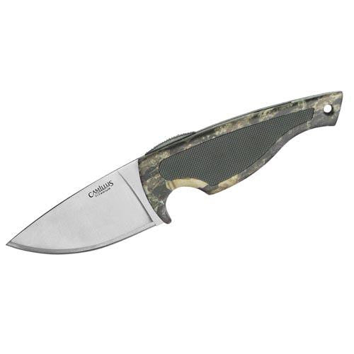 TigerSharp - Titanium Skinner Knife, Camo, Sheath