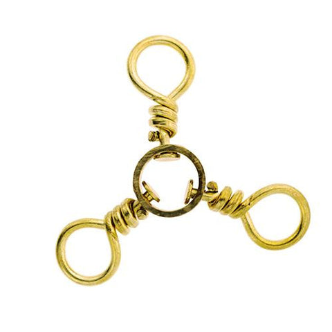 3-Way Swivel, Brass - Size 1 (Per 12)