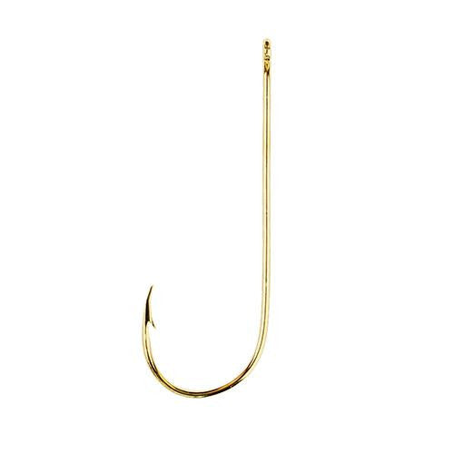 Aberdeen Light Wire Non-Offset Hook, Gold - Size 2 (Per 10)