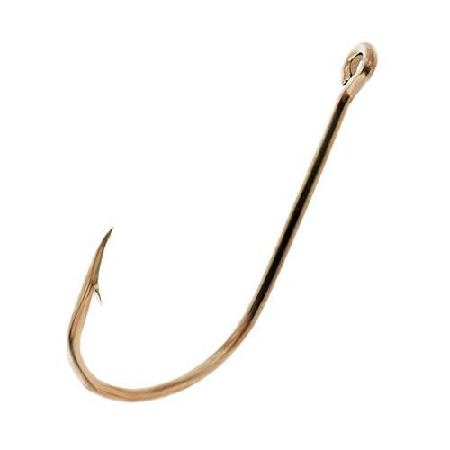 Plain Shank Offset Hook, Bronze - Size 4-0 (Per 8)