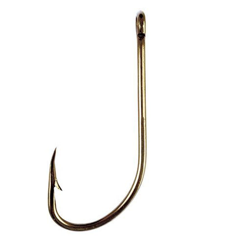 Plain Shank Offset Hook, Bronze - Size 2-0 (Per 40)