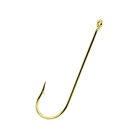 Lake & Stream Aberdeen Hook, Gold - Size 1 (Per 10)