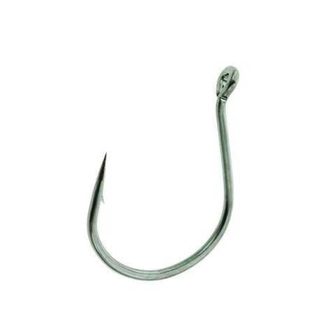 Lazer Wide Gap Wacky Worm Hook, Platinum Black - Size 1 (Per 5)