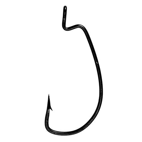 Lazer Magworm Extra Wide Hook, Platinum Black - Size 3-0 (Per 5)