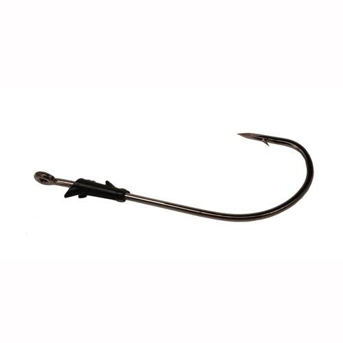 Trokar Light Wire Finesse Worm Hook, Platinum Black - Size 3-0 (Per 6)