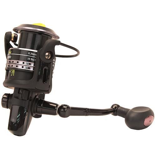 Wright and McGill Skeet Reese Victory Spinning Reel - 4000, Black-Yellow