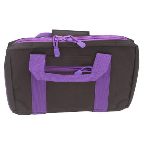 Discreet Pistol Case - Black w-Purple Trim