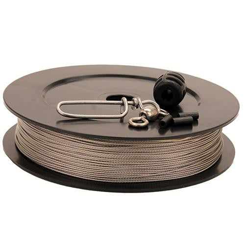 Premium Stainless Steel Downrigger Cable - 300 ft, 180 lb Test, Kit