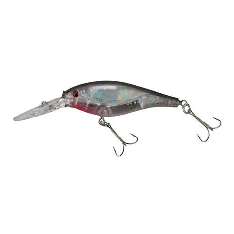 Flicker Shad Pro Flash Hard Bait - 2" Length, 9'-11' Swimming Depth, 2 Hooks, Flashy Silver, Per 1