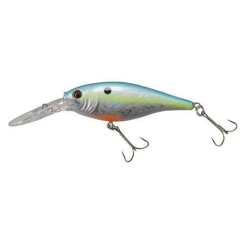 Flicker Shad Pro Slick Hard Bait - 1 1-2" Length, 6'-8' Swimming Depth, 2 Hooks, Slick Racy, Per 1