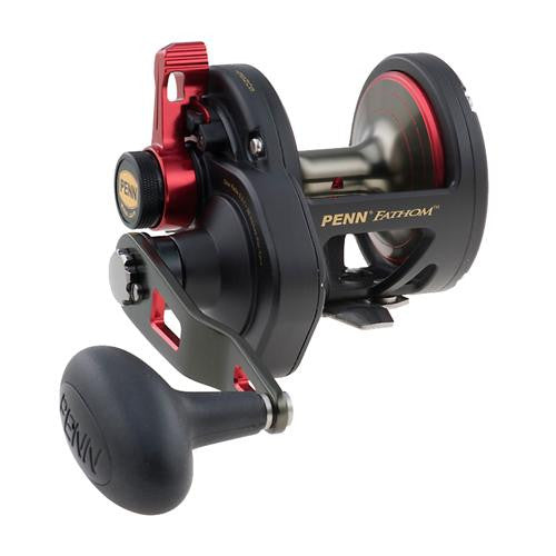 Fathom Lever Drag Conventional Reel - 15 Size, 5.3:1 Gear Ratio, 27" Retrieve Rate, 20 lbs Max Drag, Right Hand