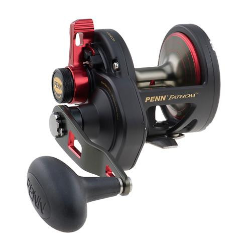 Fathom Lever Drag Conventional Reel - 30 Size, 5.3:1 Gear Ratio, 36" Retrieve Rate, 33 lbs Max Drag, Right Hand