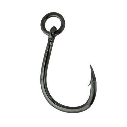 Live Bait Hook, Heavy Duty with Solid Ring - Size 2-0, NS Black, Per 5