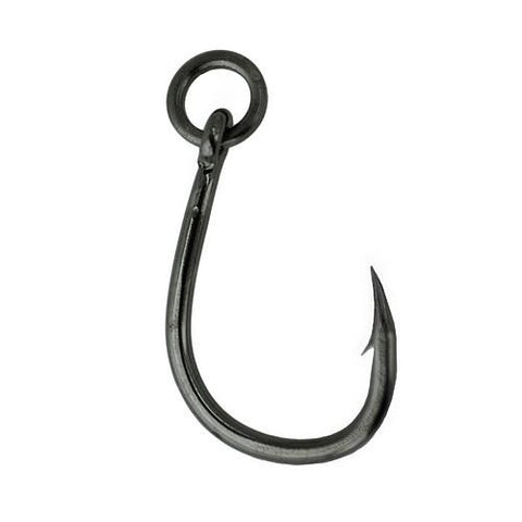 Live Bait Hook, Heavy Duty with Solid Ring - Size 3-0, NS Black, Per 5