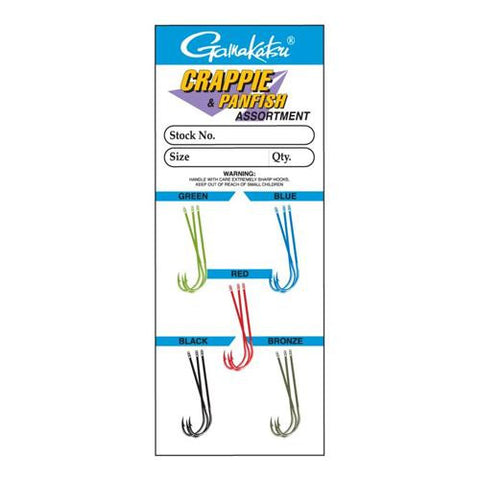 Crappie Hook - Size 4, Assorted Colors, Per 15