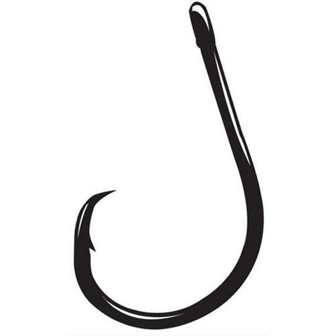 Octopus Hook, Circle 4x Strong, Straight Eye - Size 7-0, NS Black, Per 25