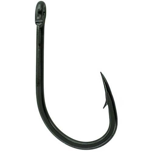 Octopus Hook, Straight Eye, 4x Strong, Inline Point - Size 8-0, NS Black, Per 6