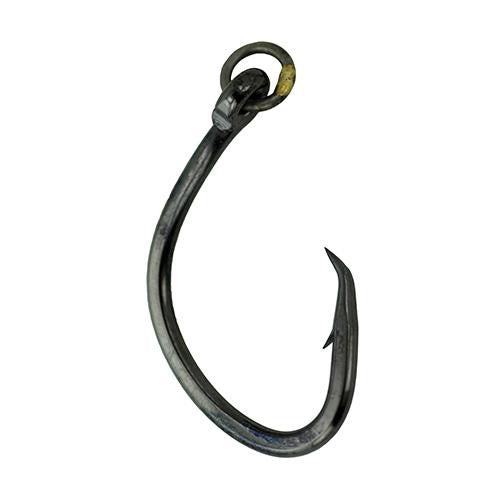 Super Nautilus Circle Hook with Ring - Size 8-0, NS Black, Per 4