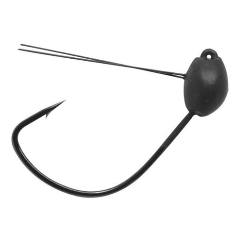 Jig Head Wacky Hook - Size 1-0, 1-16 oz, NS Black, Per 3