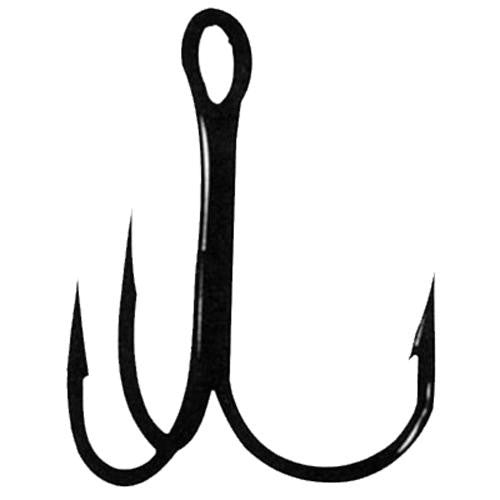 Treble Hooks, Round Bend - Size 5, Bronze, Per 11