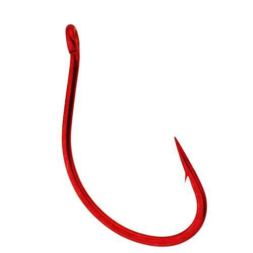 Split Shot-Drop Shot Hook - Size 2, Red, Per 6