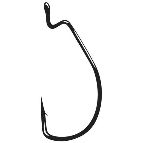 Worm Hook, Superline, Offset Shank, EWG - Size 5-0, NS Black, Per 4