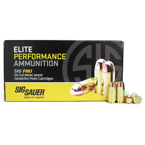 Elite Performance Ammunition - 40 Smith & Wesson, 180 Grains, Full Metal Jacket, Per 50