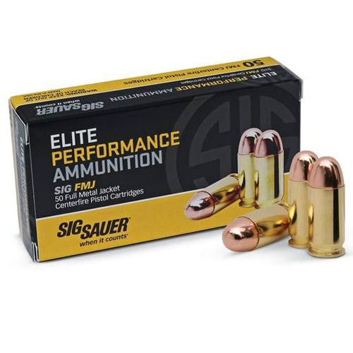 Elite Performance Ammunition - 45 ACP, 230 Grains, Full Metal Jacket, Per 50