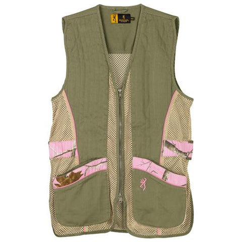 Lady Sporter II Vest, Sage-Tan-Realtree AP Pink - Small