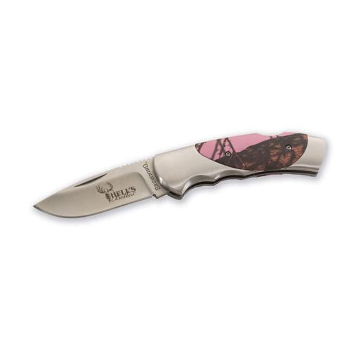 Hell's Belles Mossy Oak Pink Knife - Clam Pack