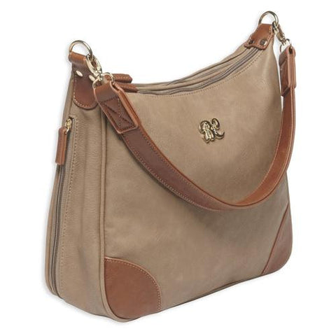 Hobo Style Purse w-Holster - Taupe-Tan