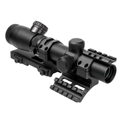 Shooter I Series 1.1-4X25 Black Scope - Mil-Dot, SPR Mount