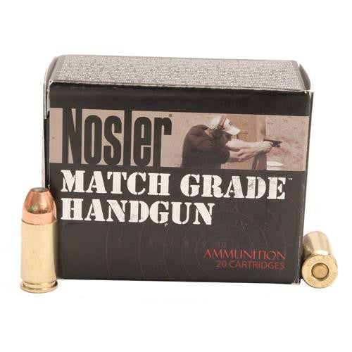 9mm Luger Ammunition - Match Grade, 115 Grains, Jacketed Hollow Point, Per 20