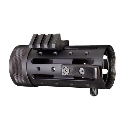 AR15 Knurled Aluminum 3 Gun Free Floating Forend Extension - 4.5" Overall Length w-Accessories