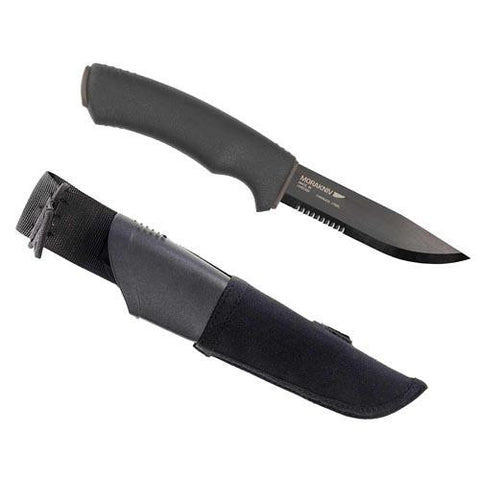 Bushcraft - Black Serrated w-MOLLE Sheath