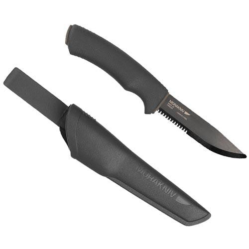 Bushcraft - Black, Serrated