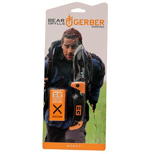 Bear Grylls Series - Survival, Scout, Drop Point, Black