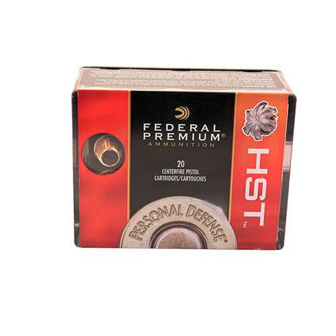 45 Automatic - Premium Personal Defense, 230 Grains, HST, Jacketed Hollow Point, Per 20