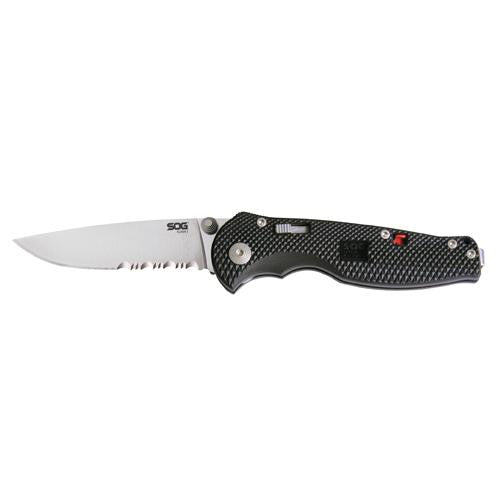 Flash I - Partially Serrated, Satin, Box