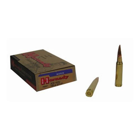 308 Winchester - 308 Win, 168 Gr, BTHP Match, (Per 20)