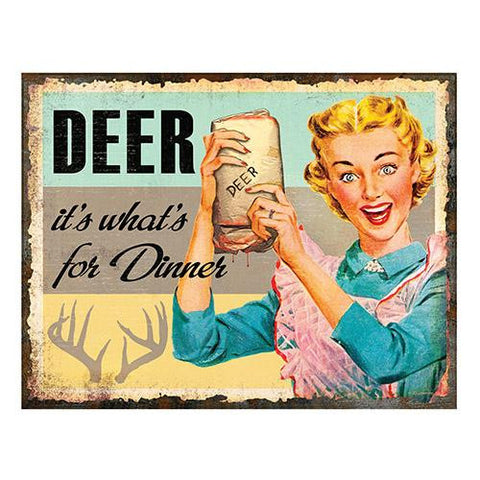 Heavy Metal Sign - Deer For Dinner