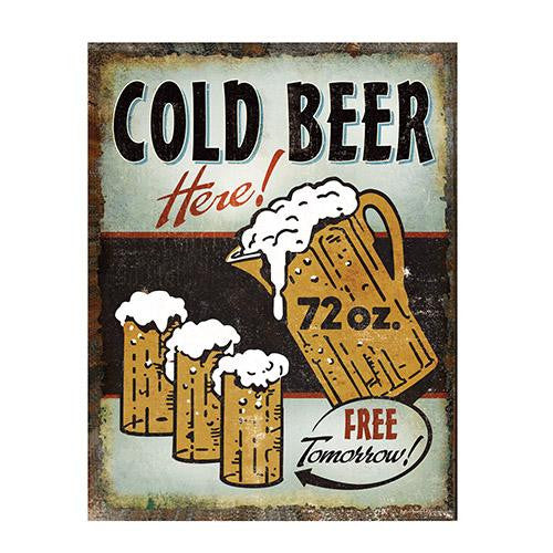 Heavy Metal Sign - Cold Beer