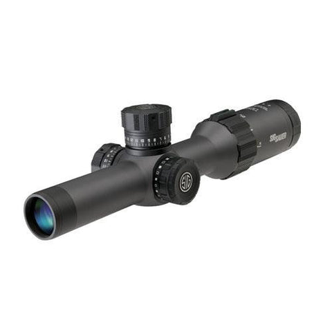 Tango6 SFP Tactical Riflescope - 1-6x24mm, MRAD Milling Reticle, 0.2 MRAD Adjustment, Graphite