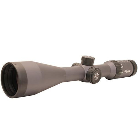 Whiskey5 SFP Hunting Riflescope - 3-15x52mm, Standard Quadplex Reticle, 0.25 MOA Adjustment, Graphite-Black